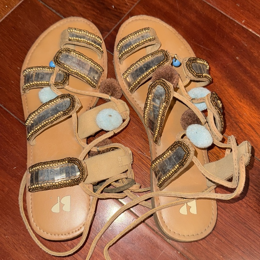 vegan leather sandals brass plum